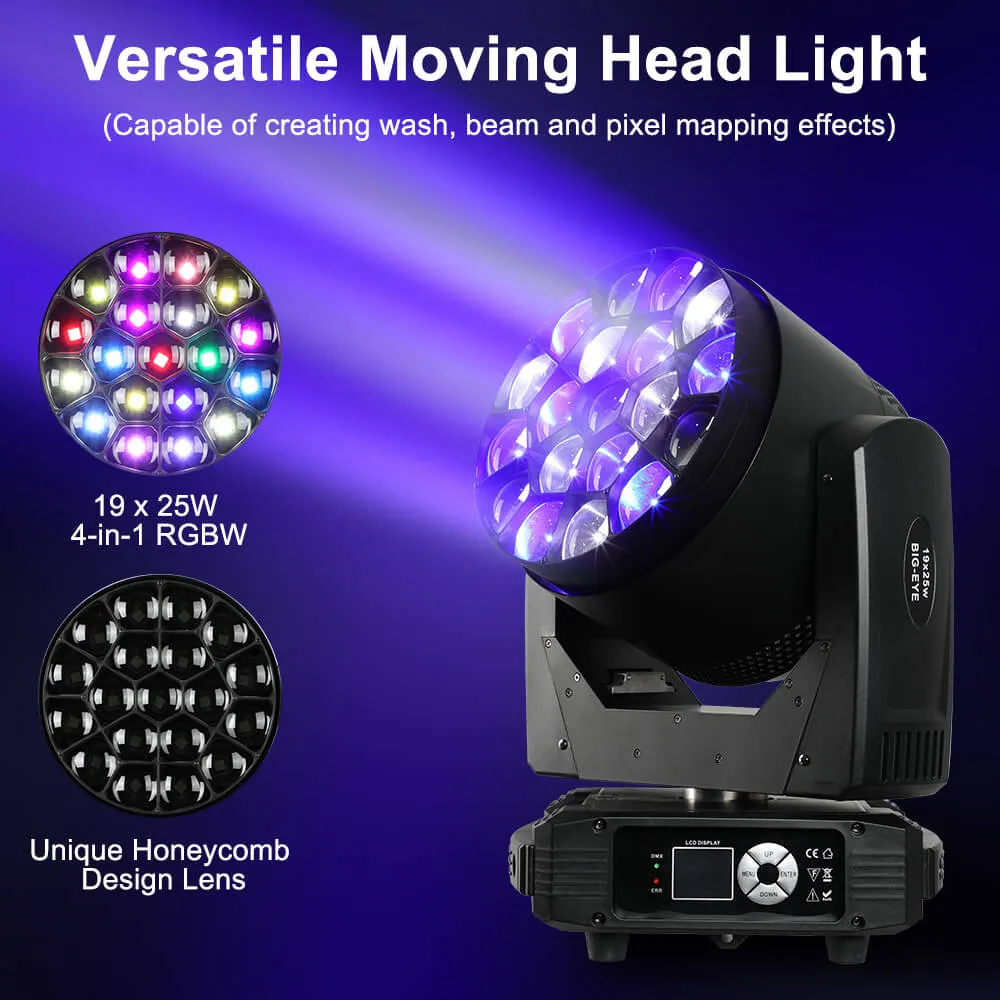 Betopper LM1925 19x25W Moving Head LED Stage Light - Image 4